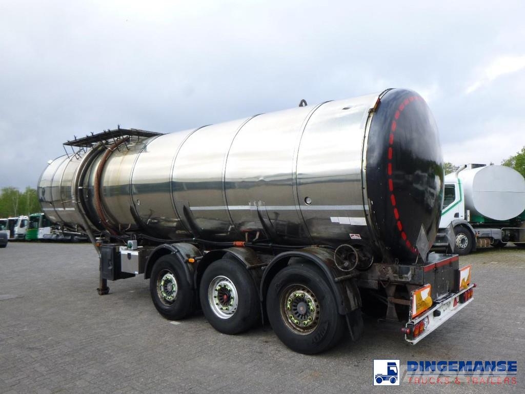 Metalovouga Bitumen tank inox 32 m3 / 1 comp + pump Tankauflieger