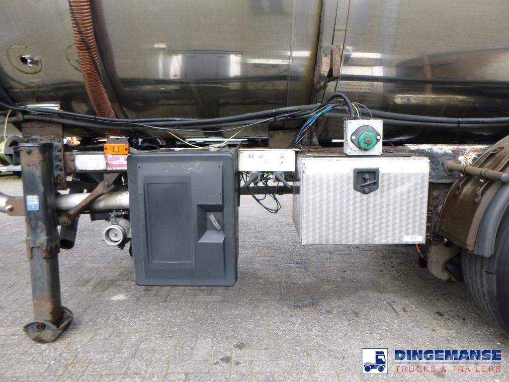 Metalovouga Bitumen tank inox 32 m3 / 1 comp + pump Tankauflieger