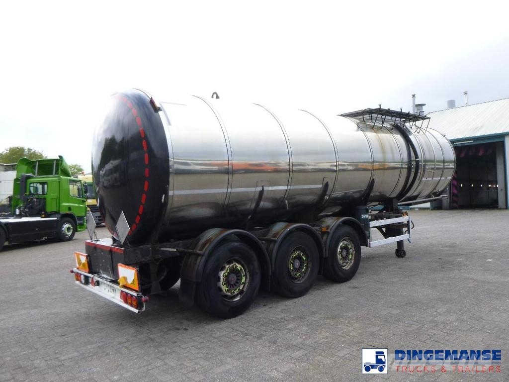 Metalovouga Bitumen tank inox 32 m3 / 1 comp + pump Tankauflieger
