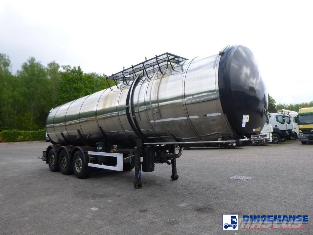Metalovouga Bitumen tank inox 32 m3 / 1 comp + pump Tankauflieger