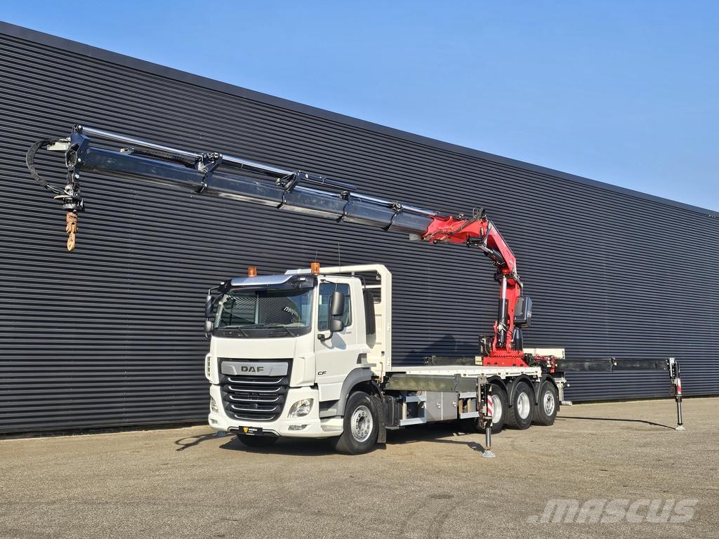 DAF CF 530 8x4 / RETARDER / FASSI F545 CRANE / KRAN / Nosturiautot