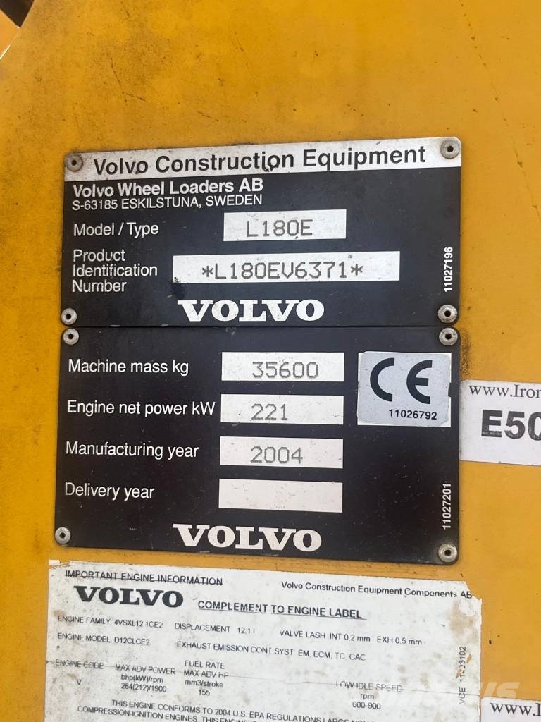 Volvo L 180 E HL 轮式装载机