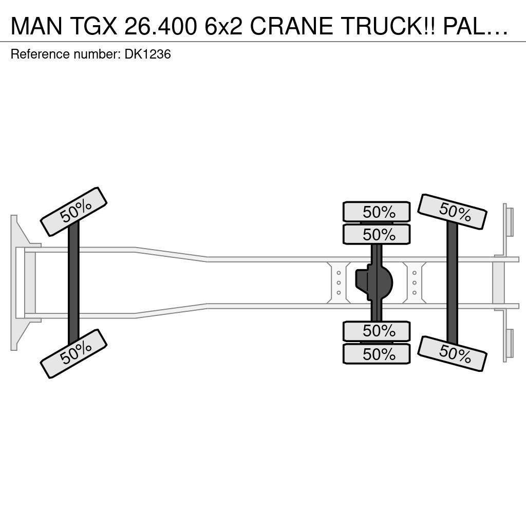 MAN TGX 26.400 6x2 CRANE TRUCK!! PALFINGER 34TM !! REM All-Terrain-Krane