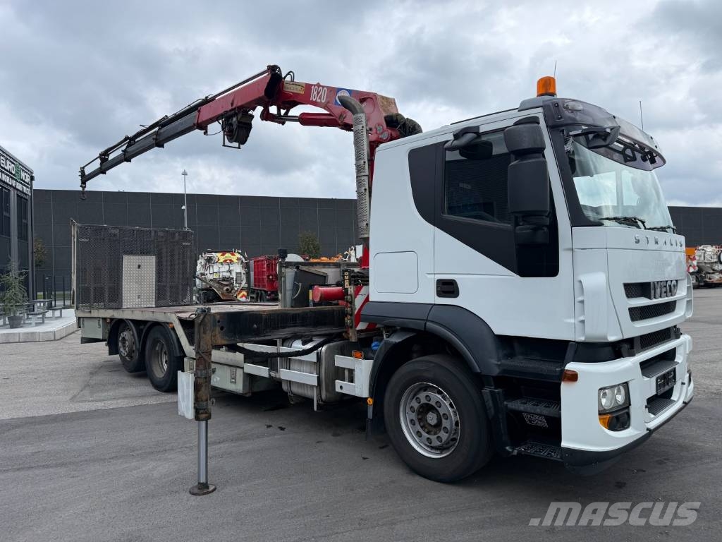 Iveco Stralis 420 6x2 Maschinetransport HMF1823K4 Crane Transport vehicles