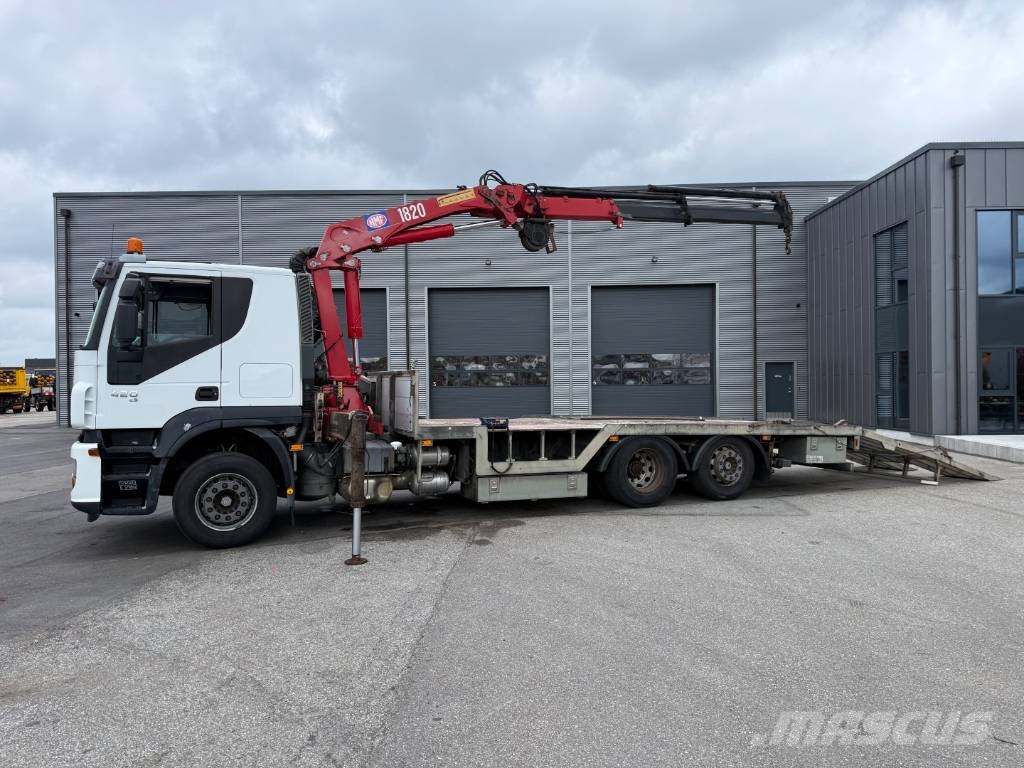 Iveco Stralis 420 6x2 Maschinetransport HMF1823K4 Crane Transport vehicles
