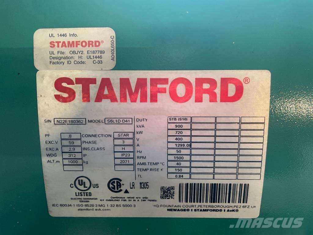 Cummins C900D5 - 900 kVA Genset - DPX-18527-O مولدات ديزل