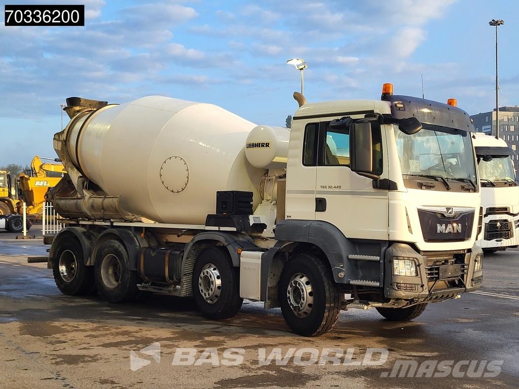 MAN TGS 32.420 TGS 8X4 Liebherr 9m3 Mixer Full Steel E Betoniere