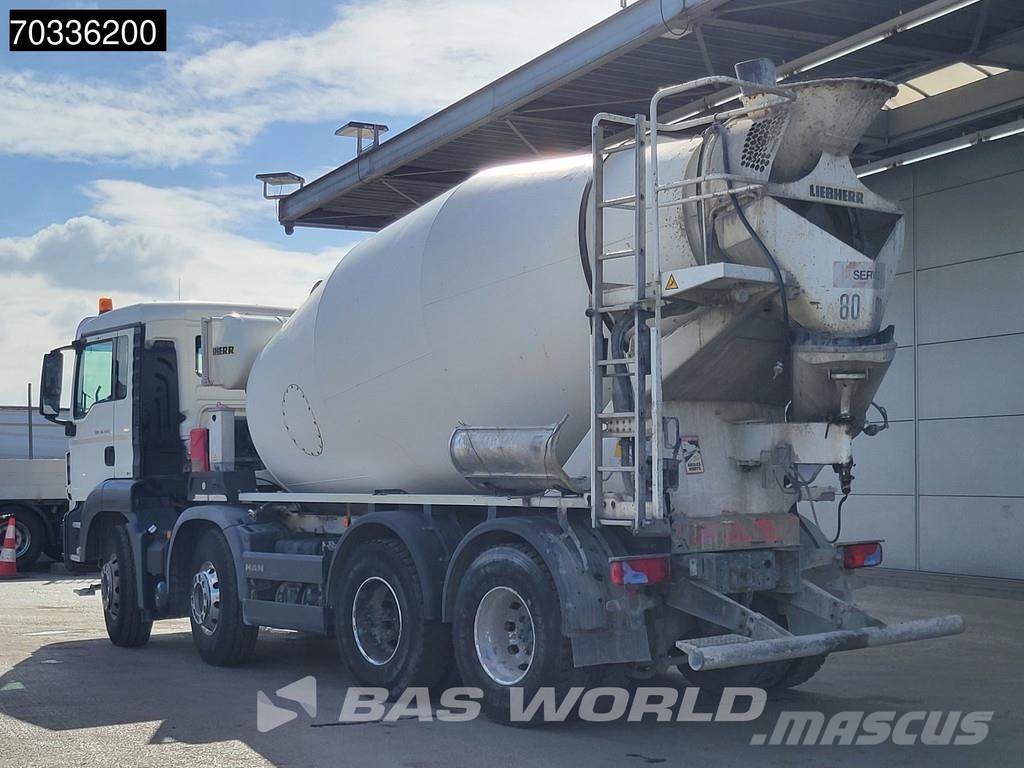MAN TGS 32.420 TGS 8X4 Liebherr 9m3 Mixer Full Steel E Gruszki do betonu