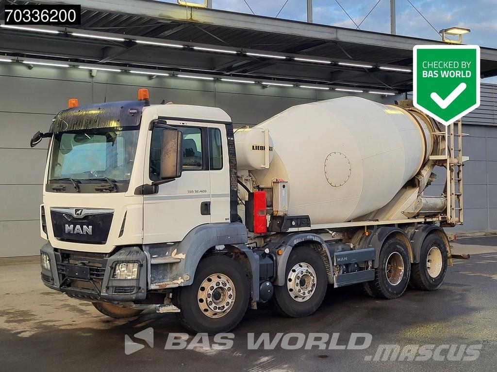 MAN TGS 32.420 TGS 8X4 Liebherr 9m3 Mixer Full Steel E Betoniere