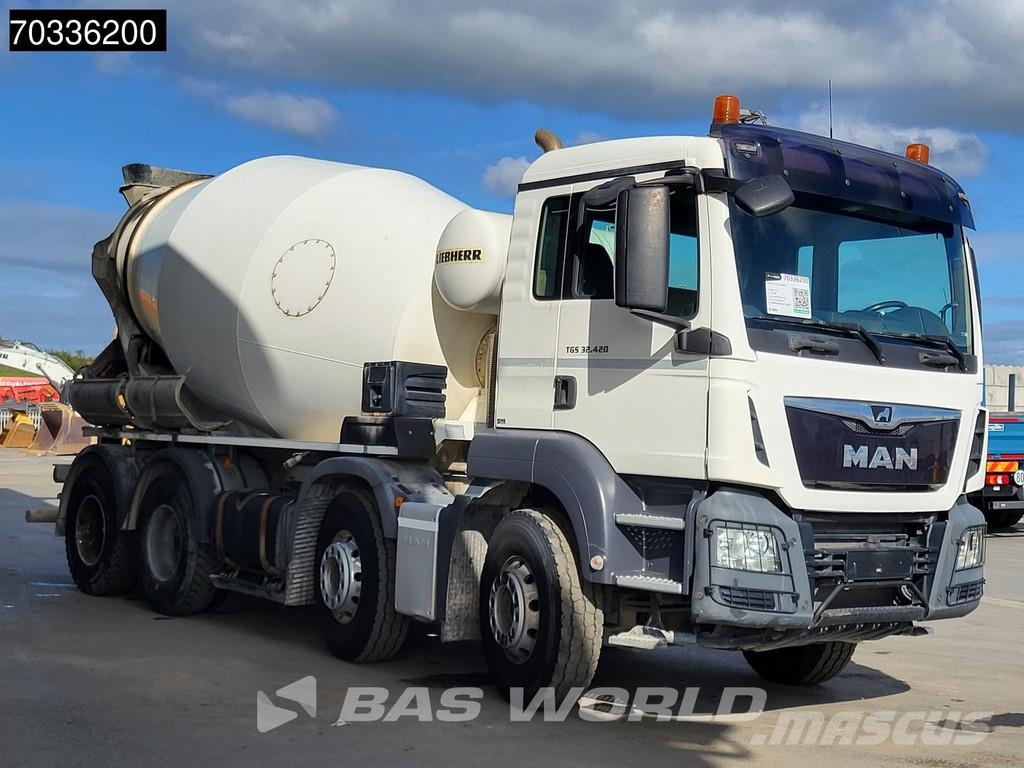 MAN TGS 32.420 TGS 8X4 Liebherr 9m3 Mixer Full Steel E Concrete trucks