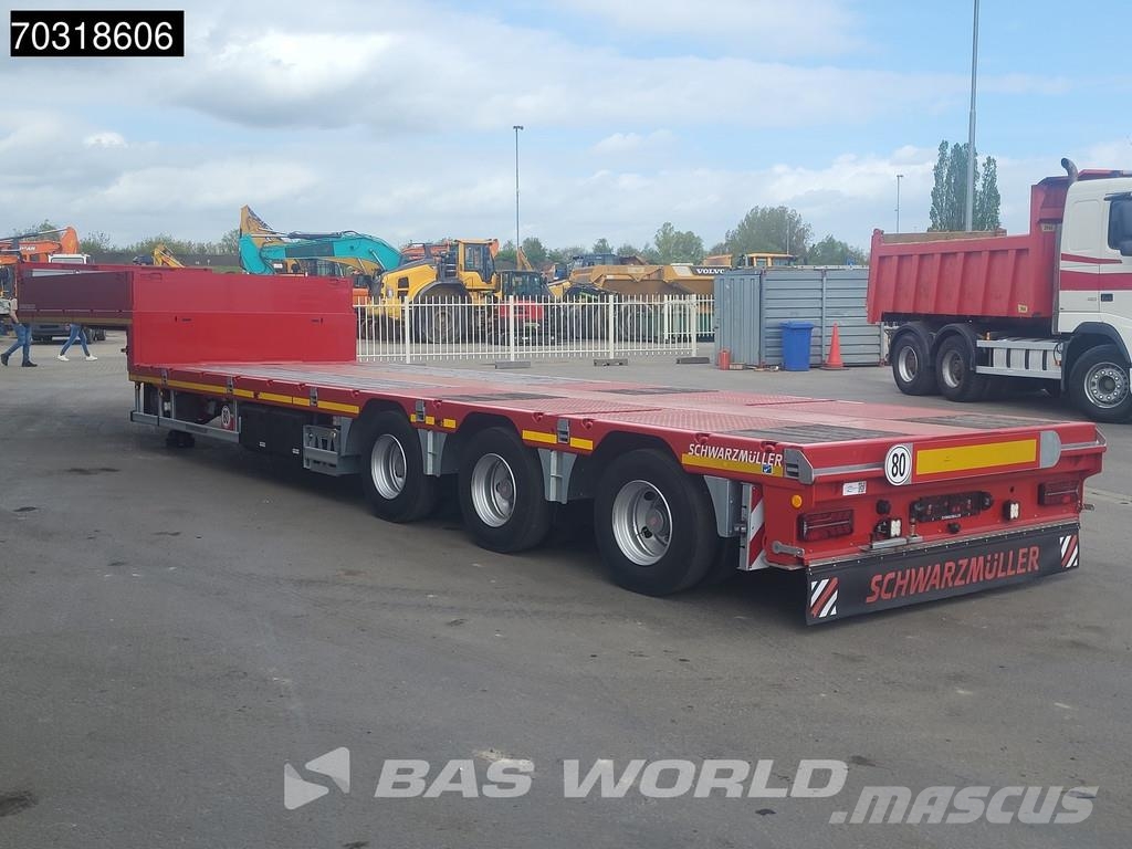 Schwarzmüller 3 axles NEW! 3x Steering Axles SAF Extendable Semi-trailer blokvogn