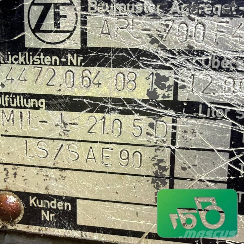 Fendt Farmer 309 (1994-2000r.) Parts الشاسيه والتعليق
