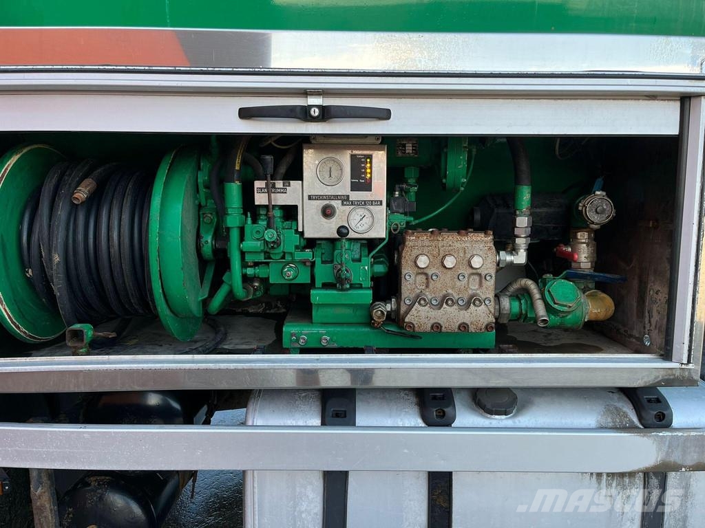 Scania R 124 6x2*4 TANK 1500 I + 13000 l / VACUUM Moro PM Paine-/imuautot