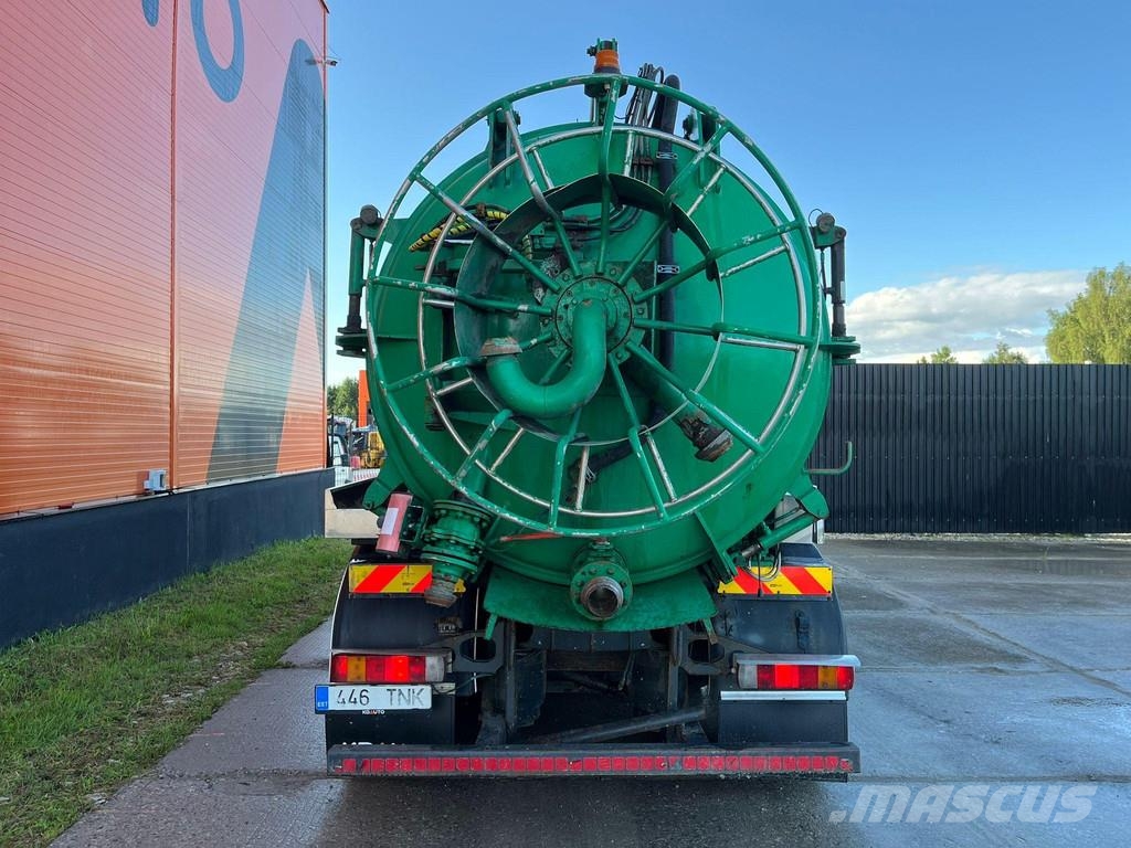 Scania R 124 6x2*4 TANK 1500 I + 13000 l / VACUUM Moro PM Paine-/imuautot