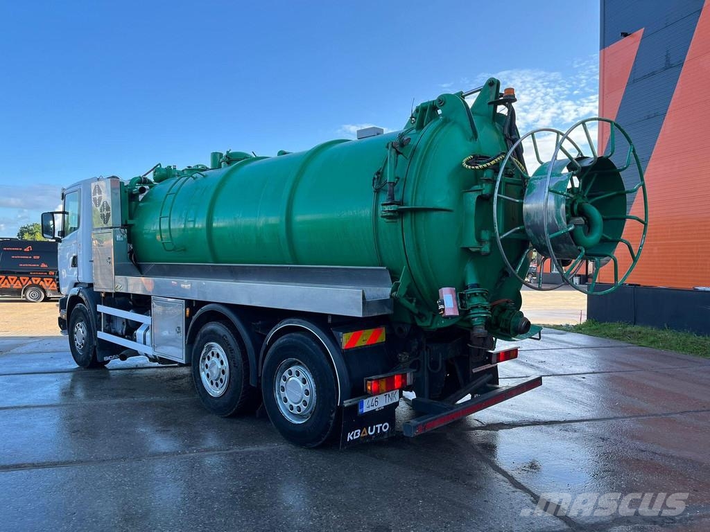 Scania R 124 6x2*4 TANK 1500 I + 13000 l / VACUUM Moro PM Paine-/imuautot