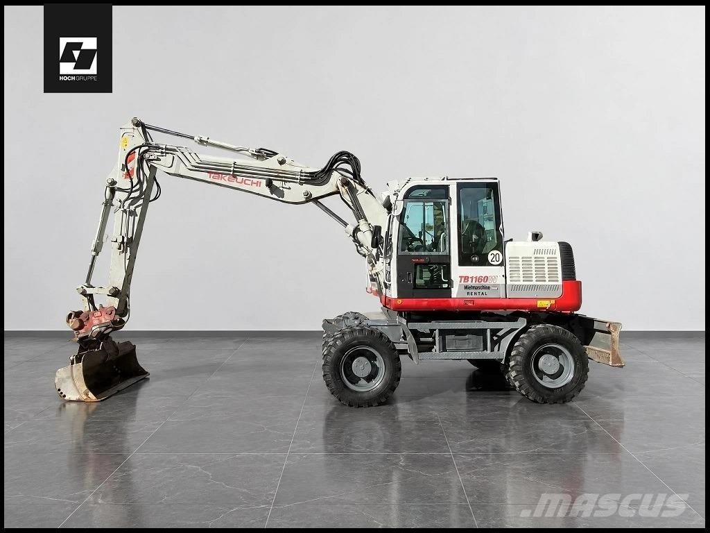 Takeuchi TB 1160W Mobilbagger HS10 KLIMA Kamera wie 295 Bagri na kolesih