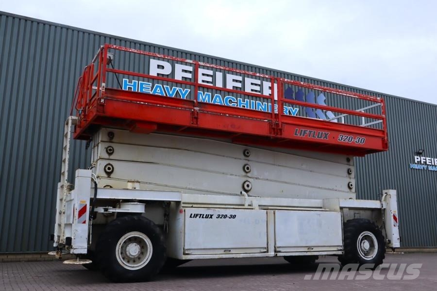 Liftlux SL320-30DS Diesel, 4x4 Drive, 34m Working Height, Žirkliniai keltuvai