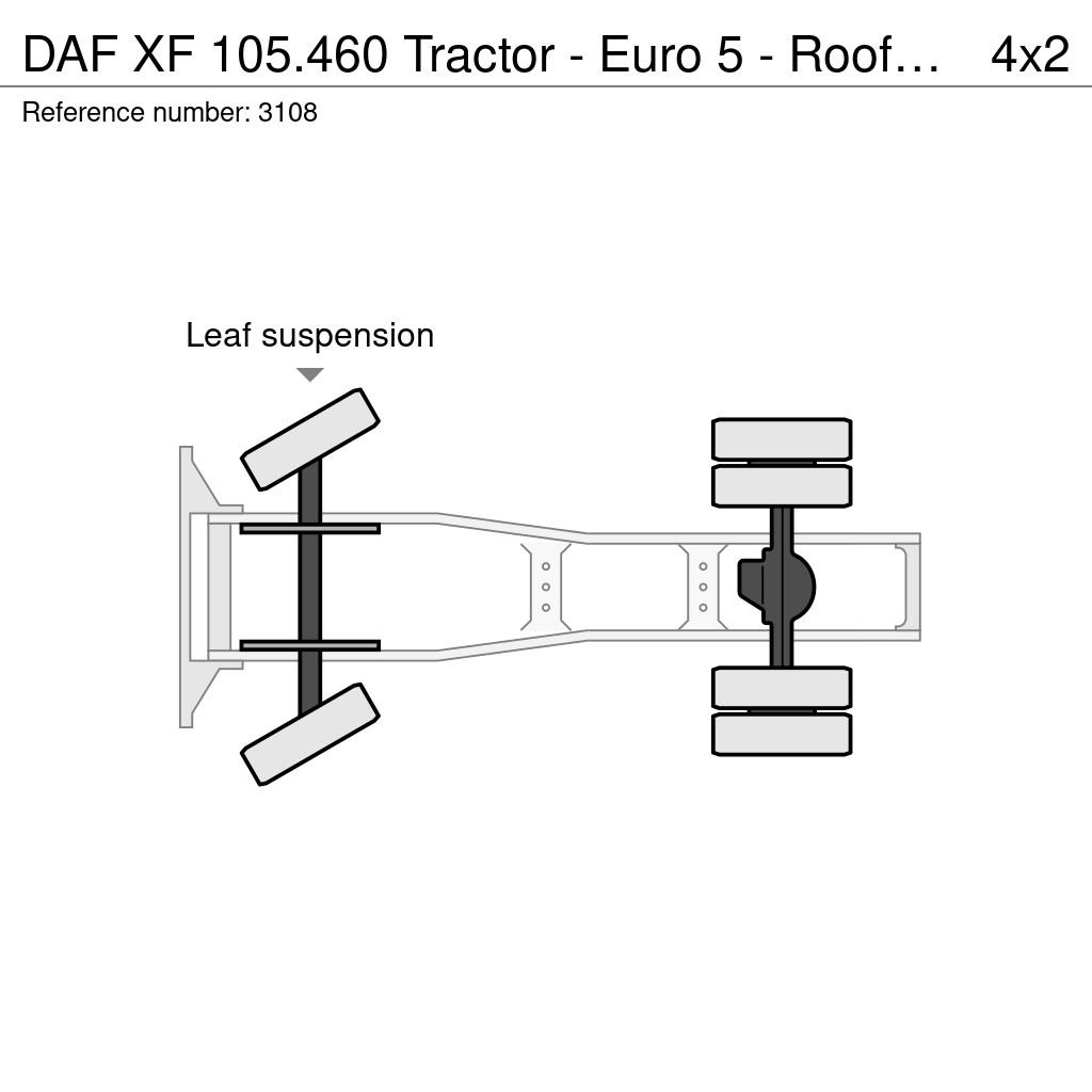 DAF XF 105.460 Tractor - Euro 5 - Roof Airco - Sleepin Sadulveokid