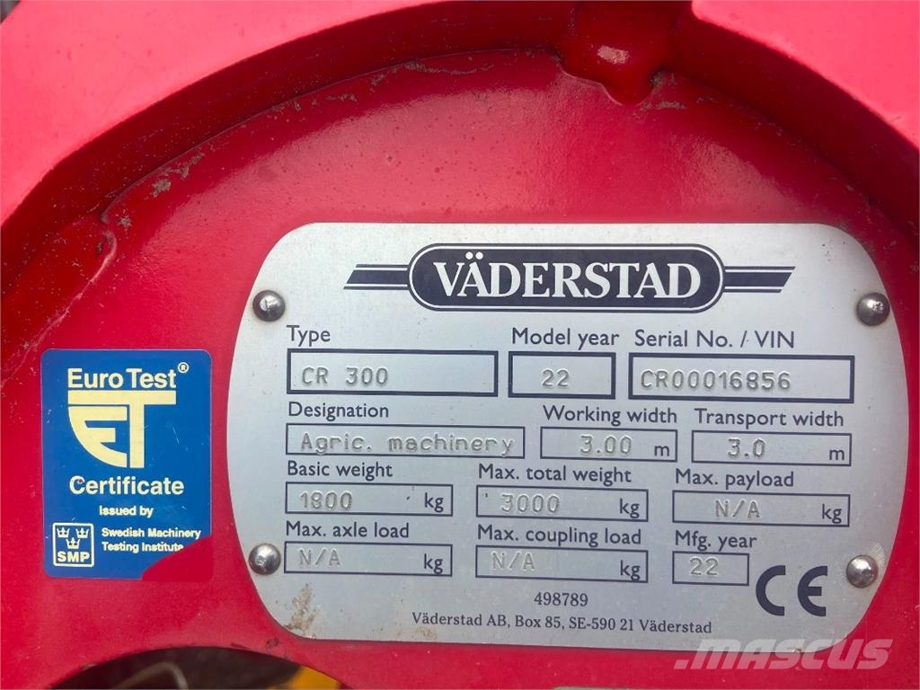 Väderstad Carrier 300, CR300 Schijveneggen