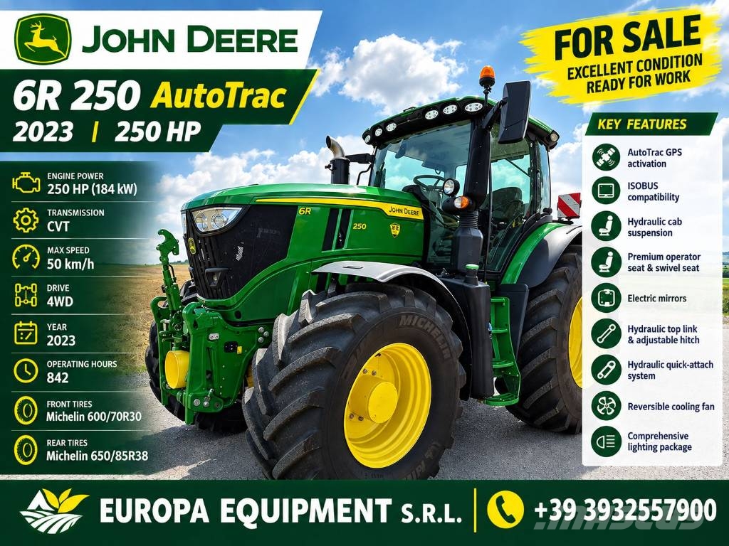 John Deere 6R 250 Traktori