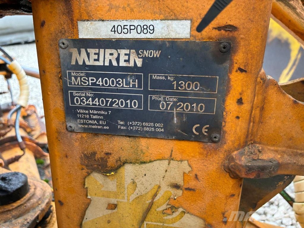 Meiren MSP4003LH 4000 MM SNOWPLOW Tråkkemaskiner
