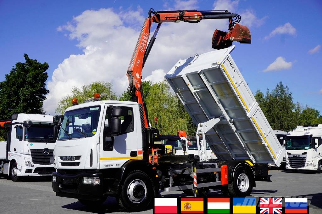 Iveco Eurocargo 160 E22K tipper / 60 tho. km!!! / Fassi Camiones bañeras basculantes o volquetes