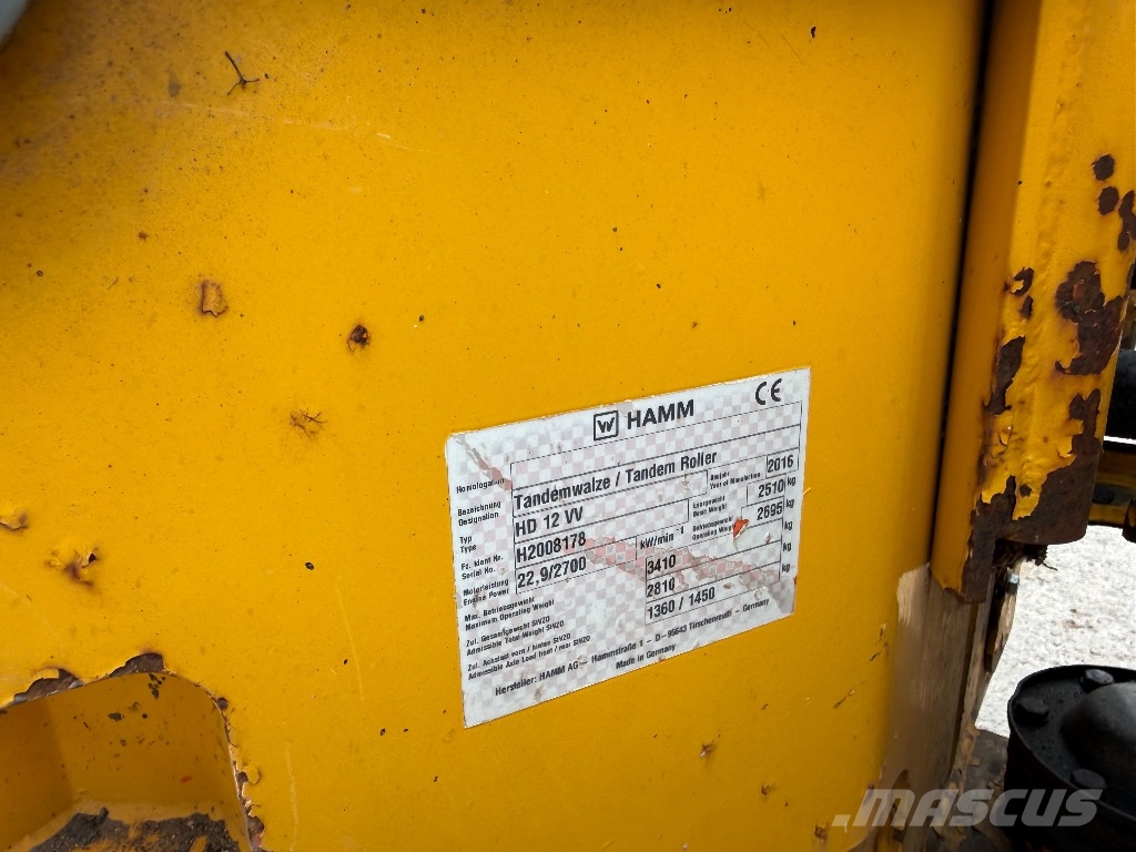 Hamm Hw 12 Divvalču grunts veltņi