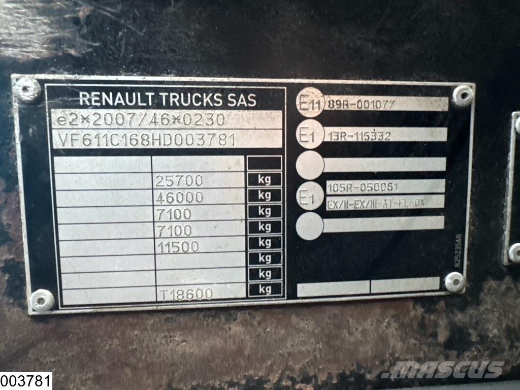 Renault T 460 6x2, EURO 6, ADR, PTO, Hydraulic, RHD Trækkere