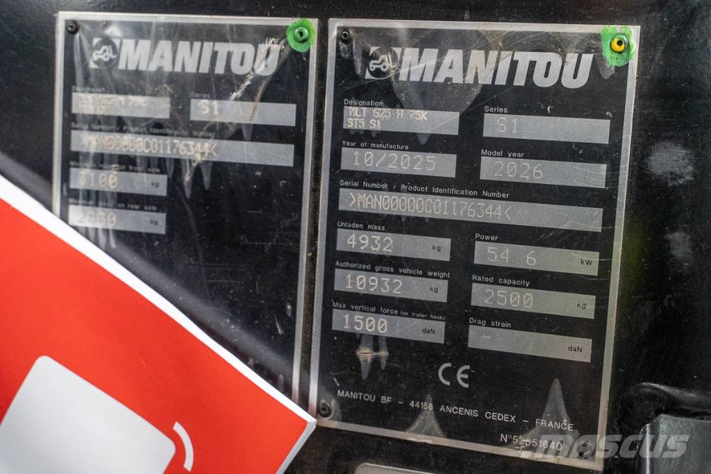 Manitou MLT 625 Verreikers voor landbouw