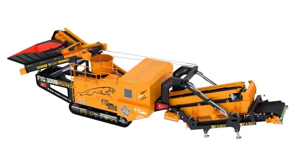 Fabo FABO FTC300S Concasseur à Cône Mobile avec Crible Κινητοί σπαστήρες
