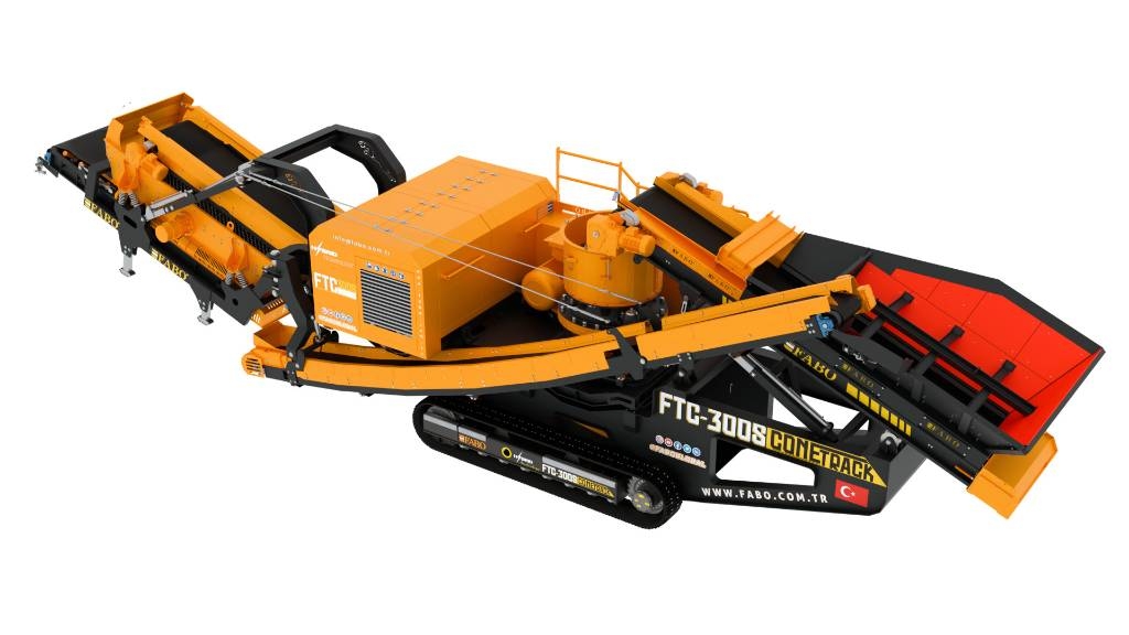 Fabo FABO FTC300S Concasseur à Cône Mobile avec Crible Κινητοί σπαστήρες