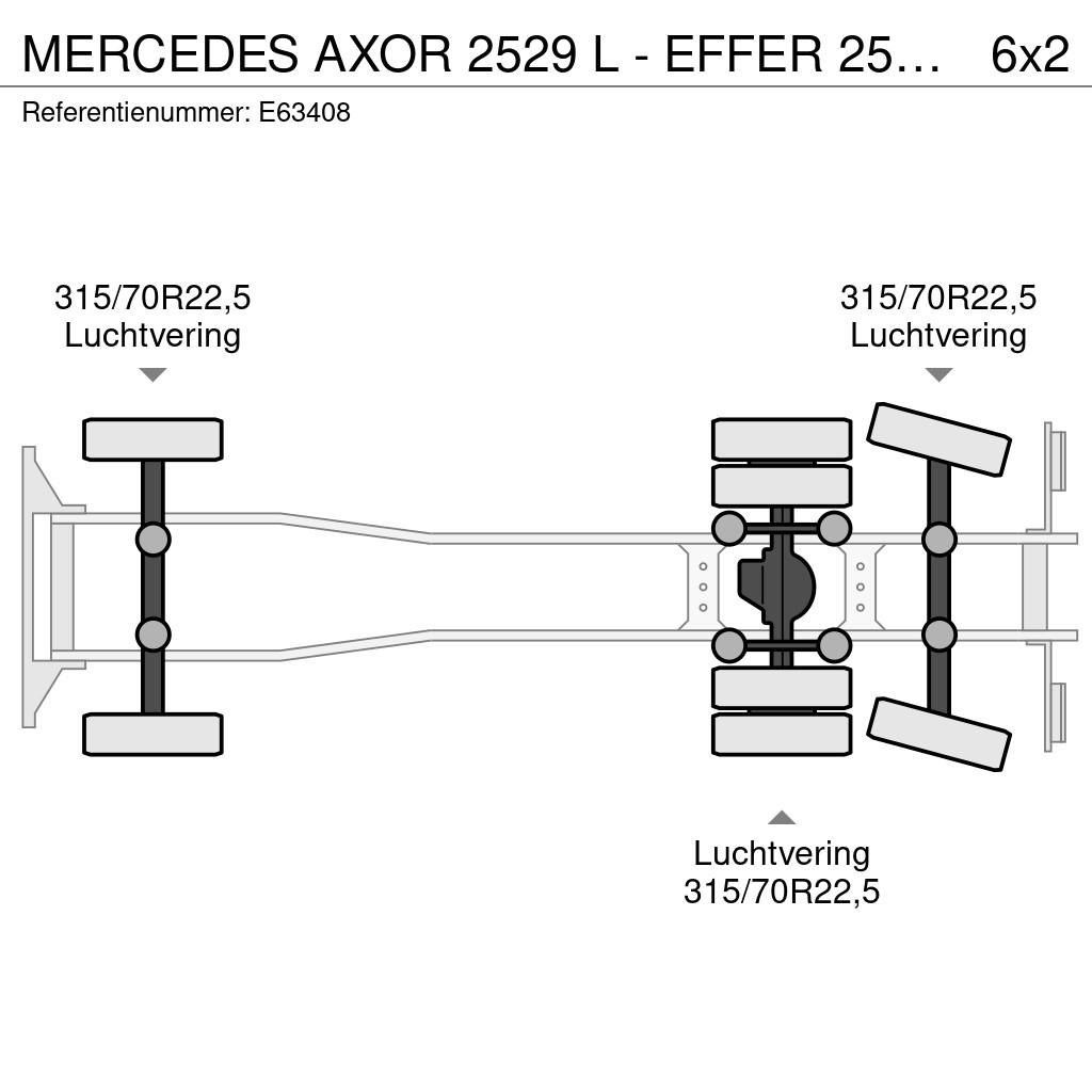 Mercedes-Benz AXOR 2529 L - EFFER 250/4S+JIB Madelautod