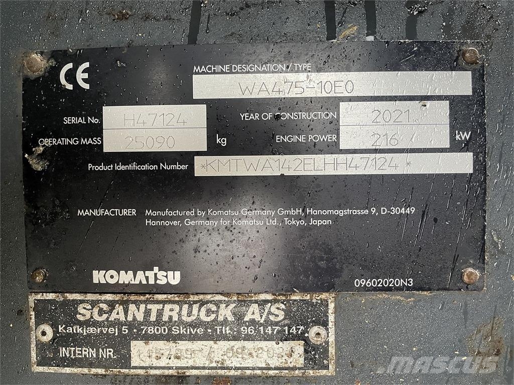 Komatsu WA475-10EO لوادر بعجل