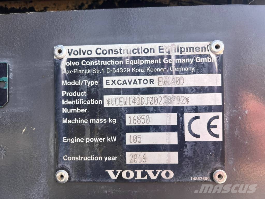 Volvo EW 140 D Wielgraafmachines