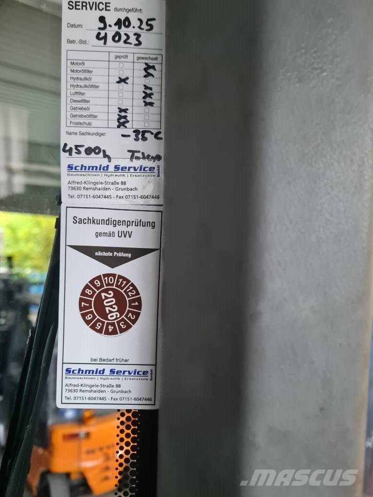 Terex TL260S/Schaufel+Gabel/Ca4000H/Service und UVV Neue Gumikerekes homlokrakodók