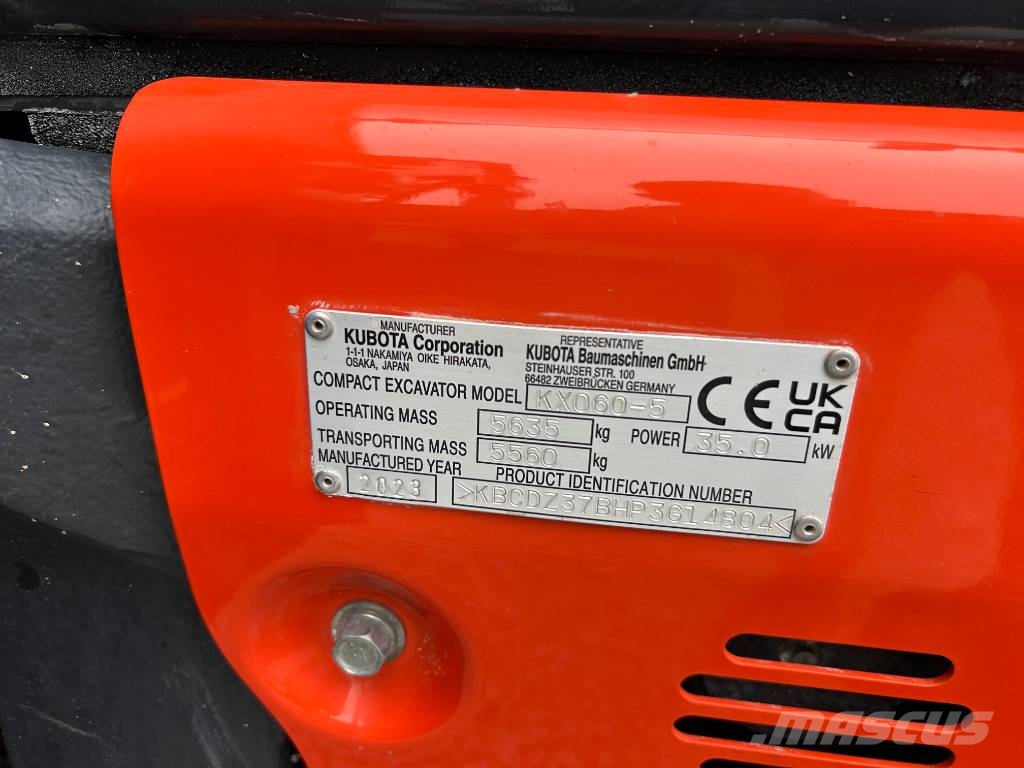 Kubota KX060-5 Hi Spec Miniekskavaatorid < 7 t