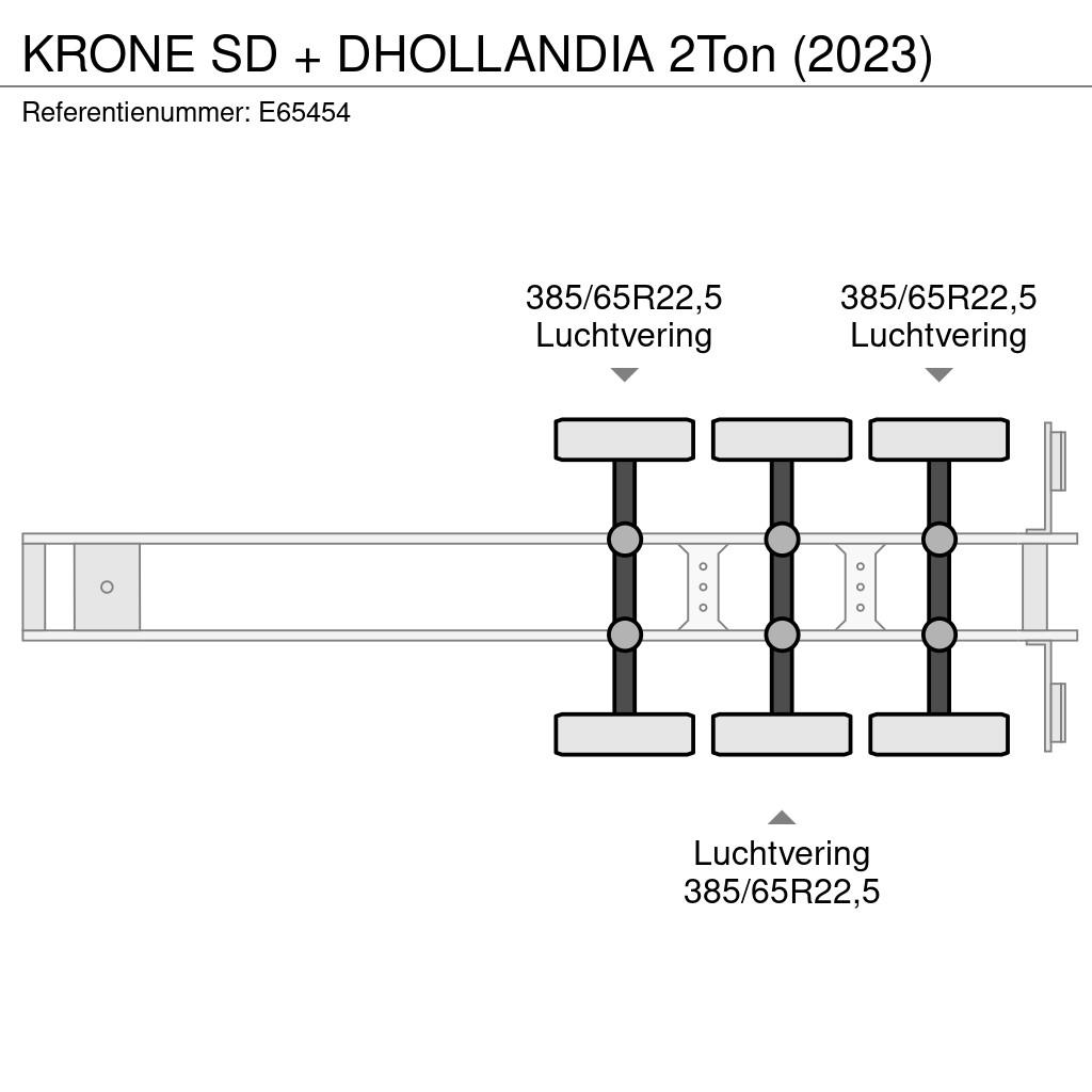 Krone SD + DHOLLANDIA 2Ton (2023) Schuifzeilen
