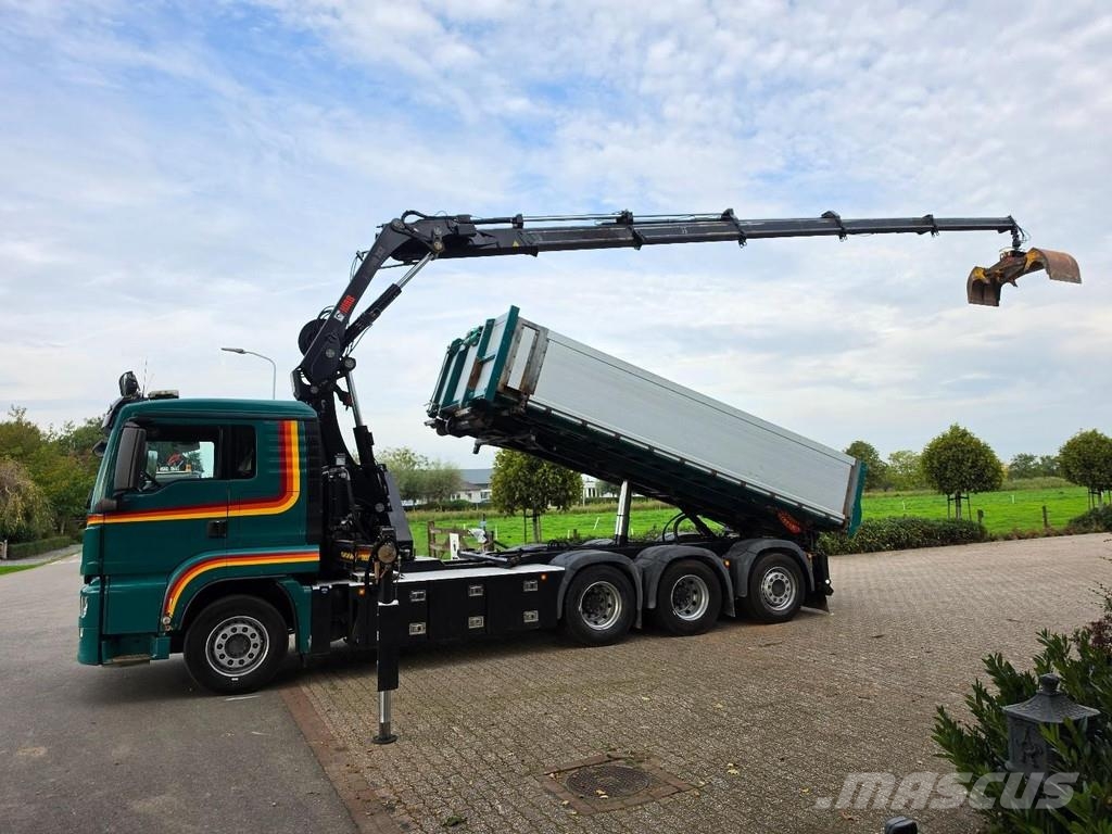 MAN TGS 35.500 8x4 CRANE/CONTAINER/TIPPER!! REMOTE CON Abrollkipper