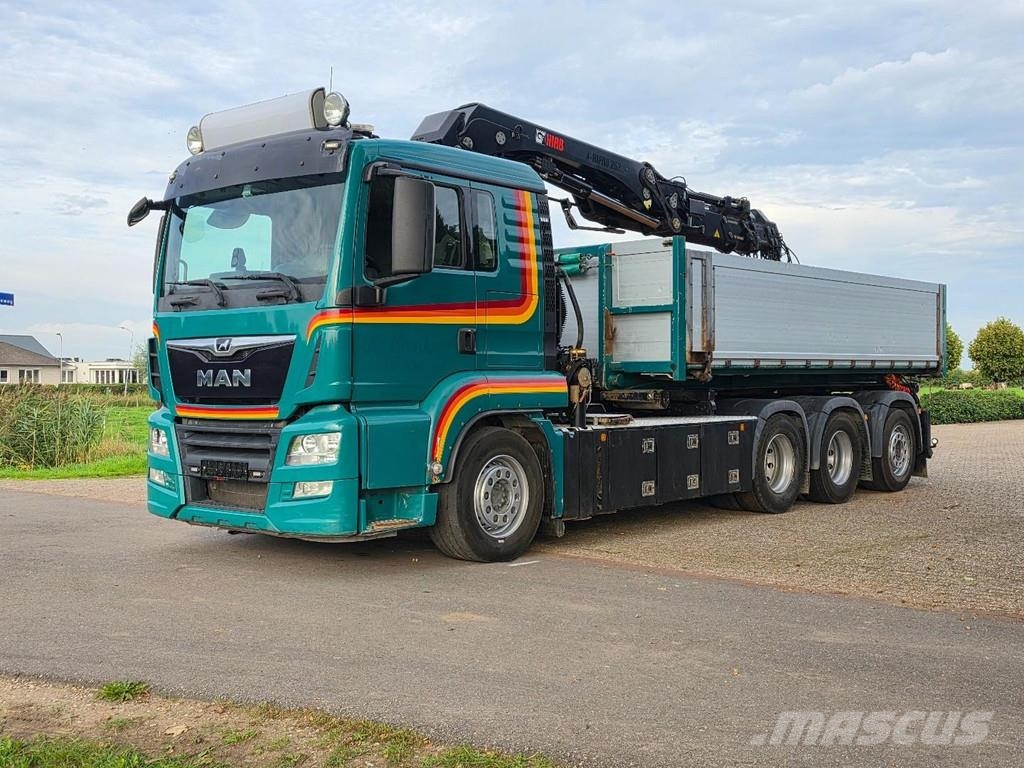 MAN TGS 35.500 8x4 CRANE/CONTAINER/TIPPER!! REMOTE CON Abrollkipper