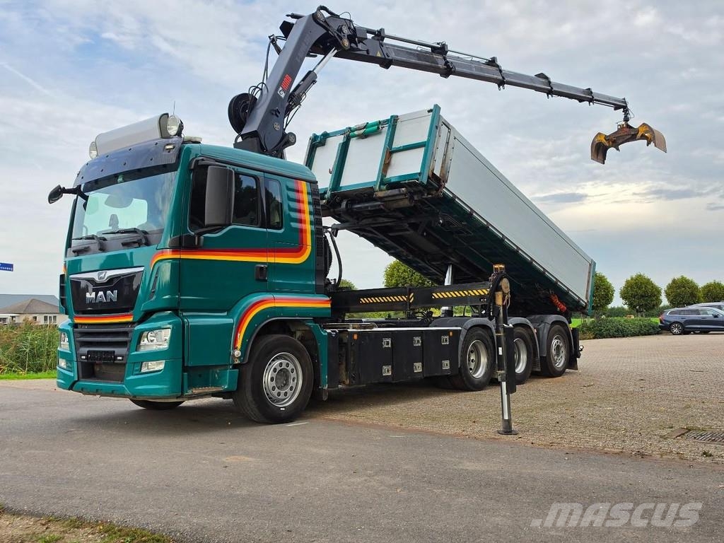 MAN TGS 35.500 8x4 CRANE/CONTAINER/TIPPER!! REMOTE CON Abrollkipper
