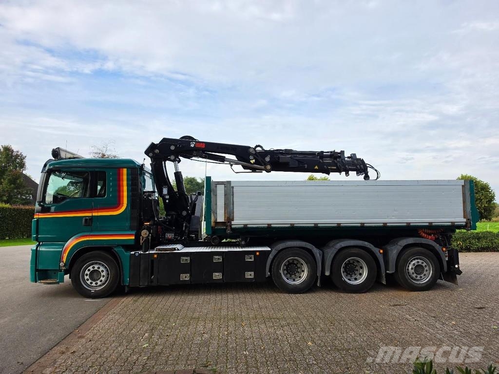 MAN TGS 35.500 8x4 CRANE/CONTAINER/TIPPER!! REMOTE CON Abrollkipper