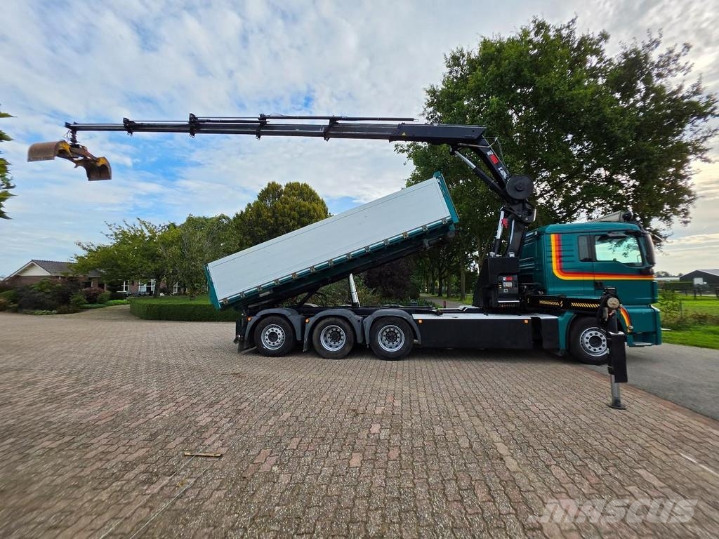 MAN TGS 35.500 8x4 CRANE/CONTAINER/TIPPER!! REMOTE CON Abrollkipper