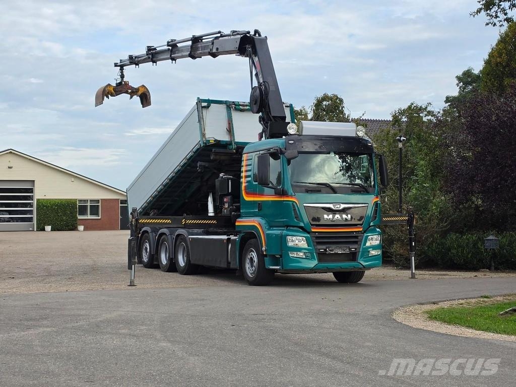 MAN TGS 35.500 8x4 CRANE/CONTAINER/TIPPER!! REMOTE CON Abrollkipper