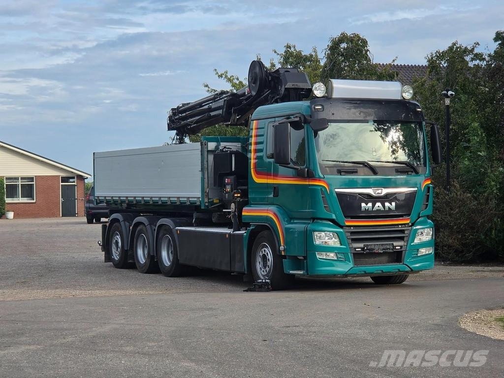 MAN TGS 35.500 8x4 CRANE/CONTAINER/TIPPER!! REMOTE CON Abrollkipper