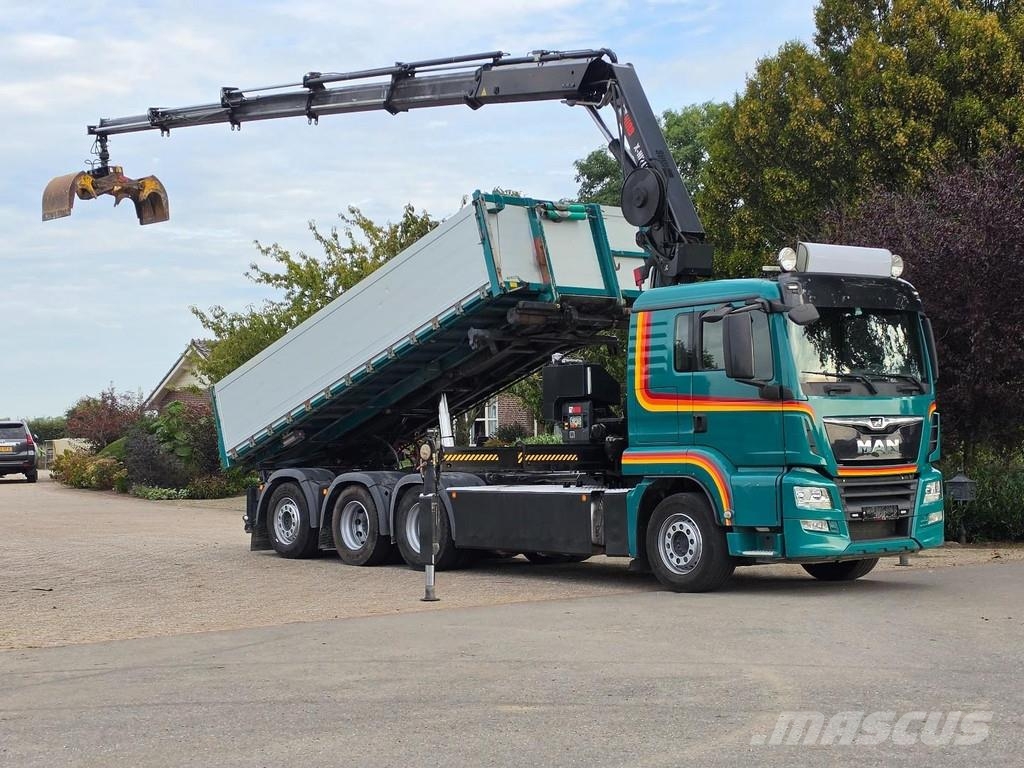 MAN TGS 35.500 8x4 CRANE/CONTAINER/TIPPER!! REMOTE CON Abrollkipper