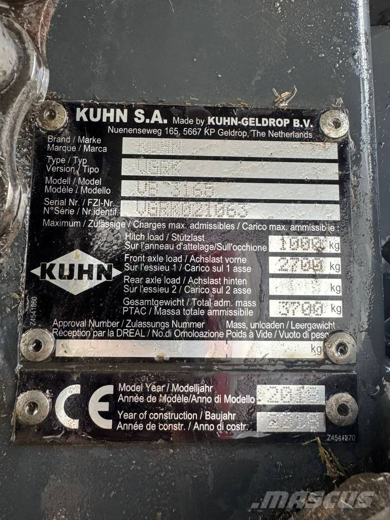 Kuhn Vb 3165 Pyöröpaalaimet