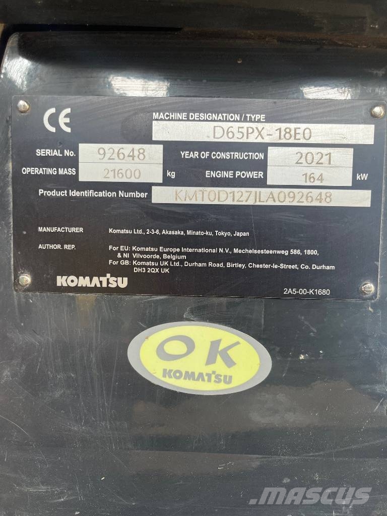 Komatsu D 65 PX-18 Vikšriniai buldozeriai