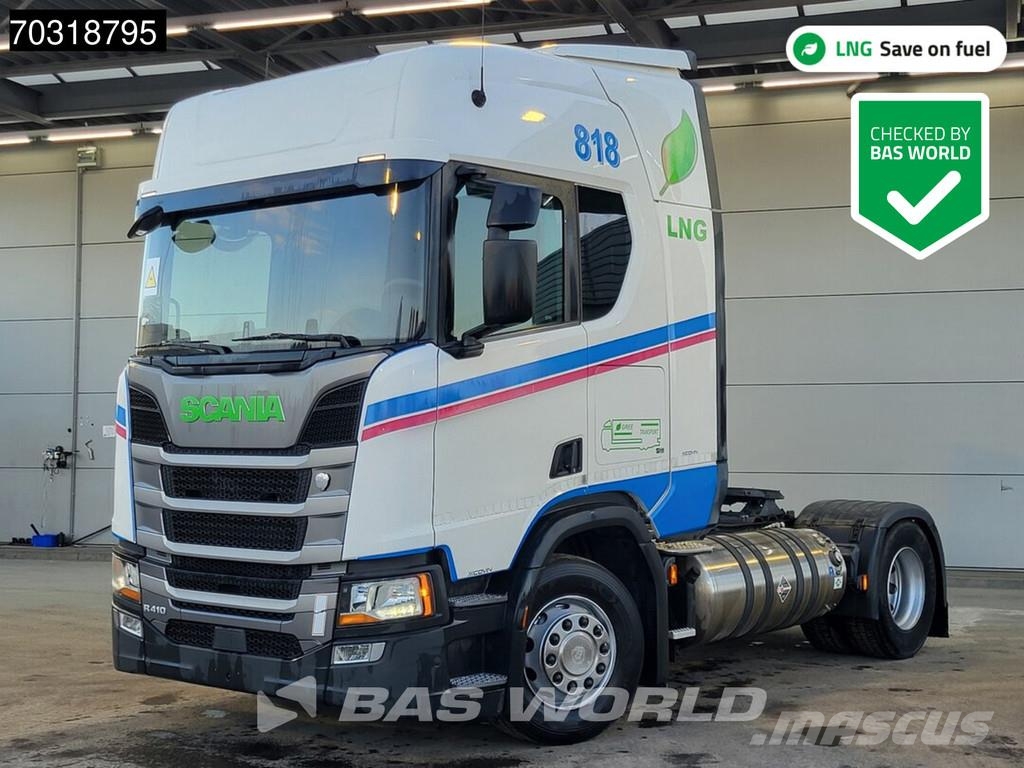 Scania R410 4X2 LNG! Retarder 2xTanks ACC Cabezas tractoras