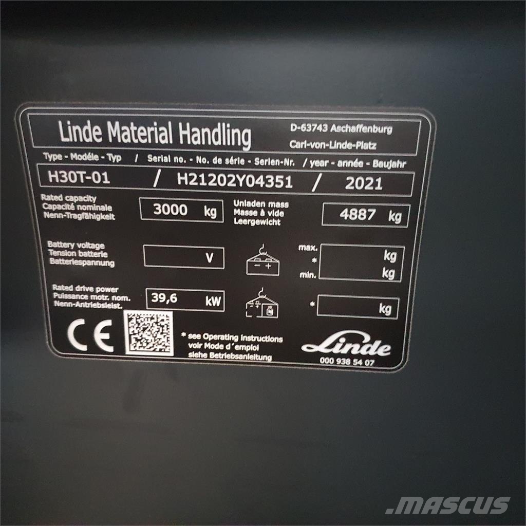 Linde H30T شاحنات LPG