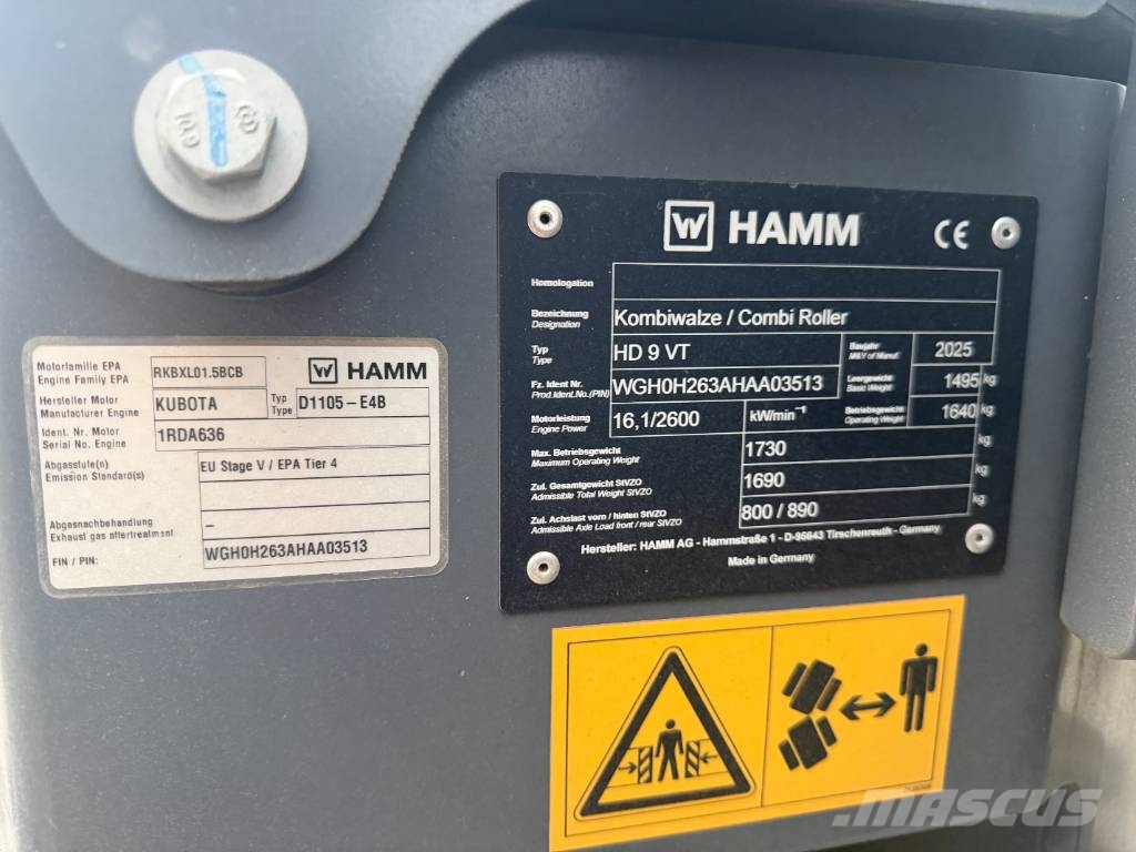 Hamm HD 9 VT Tandemwalzen